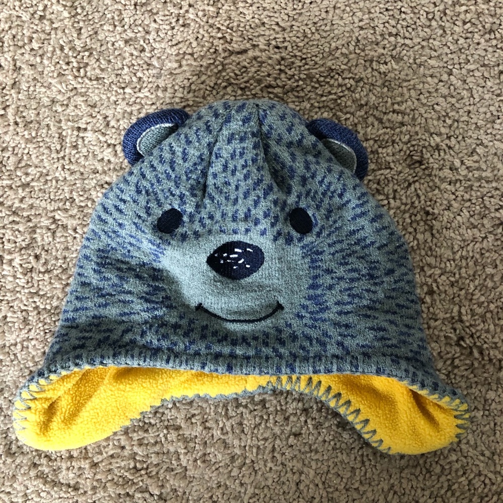 Boy winter bear hat